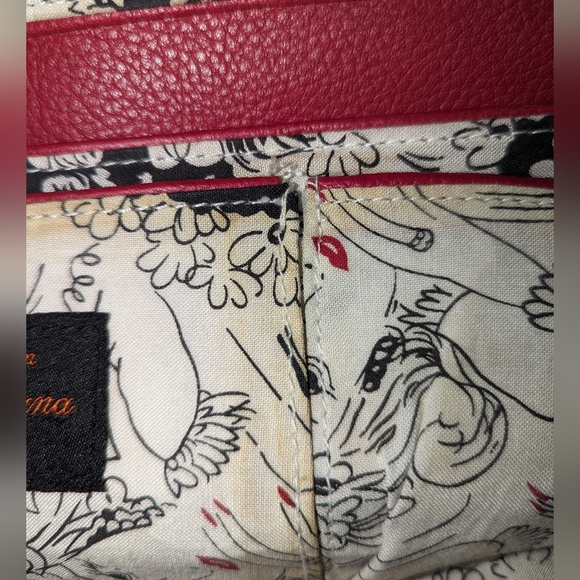 La Gioe Toscana the Italian Collection red leather shoulder bag. - Picture 11 of 12